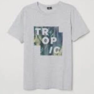 NWT H&M Tropic Crewneck Shirt Mens Size S